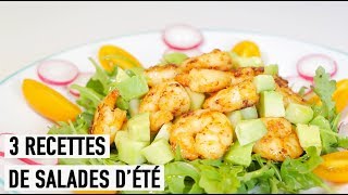 3 RECETTES DE SALADES DÉTÉ [upl. by Comstock]