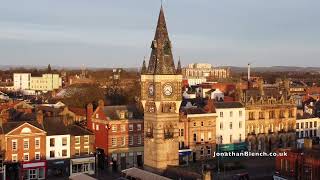 Darlington Town Centre From Above  4K Drone Footage [upl. by Golda248]