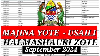 MAJINA YOTE WALIOITWA KWENYE USAILI AJIRA MPYA HALMASHAURI ZOTE SEPTEMBER 2024 [upl. by Sanborn]