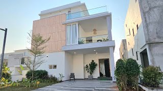 318 Sq Yards Triplex Villa For Sale In Gated Community Hyderabad Gachibowli Tellapur Kollur [upl. by Arataj641]