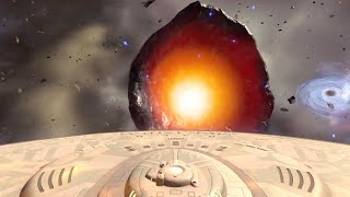 Pilot Enterprise 1701 D in Planet Killers Maw amp Destroyed Borg Star Trek Bridge Crew  Red Squad [upl. by Iclek]