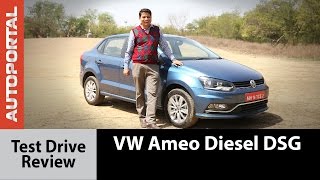 Volkswagen Ameo Diesel DSG Test Drive Review  Autoportal [upl. by Eliott]