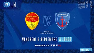 J4 I US Orléans – US Concarneau 23 le résumé I National FFF 20242025 [upl. by Earehs]