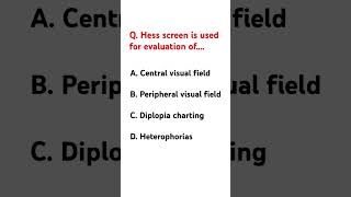 Hess screen is used for evaluation of [upl. by Suchta]