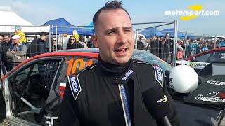 Piotr Czekański po I rundzie Oponeo Mistrzostw Polski Rallycross 2019 [upl. by Qifahs104]