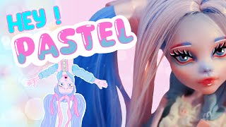 Hey  PASTEL 🌸 • MonsterMeCollab with Enchanterium • Monster High OOAK • Custom Doll [upl. by Kcinom]