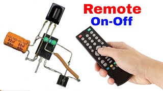 Remote Operated SwitchRemote Control ONOFF Switch Circuit For All Kinds Of Light [upl. by Eittol]