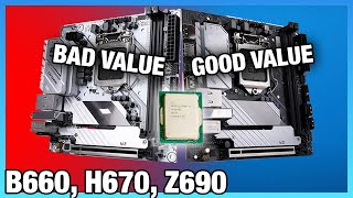 Intel Motherboard Differences H670 Specs Explained vs Z690 B660 amp H610 2022 [upl. by Pyotr]