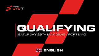 LIVE  TROFEU GTE  PORTIMÃO  QUALIFYING [upl. by Haiasi346]