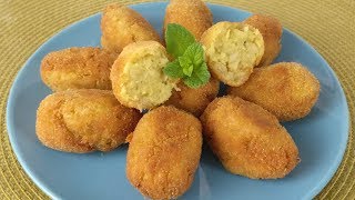 CROQUETAS DE POLLO Y CURRY [upl. by Nairadal]