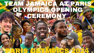 Team Jamaica Highlights  Lights Up Paris Olympics Opening Ceremony with Vibrant Energy [upl. by Araiek352]