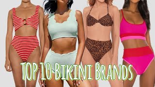 Top 10 Popular Bikini Brands You Need to Know  Best Swimwear Styles for 2024 [upl. by Notgnilliw]