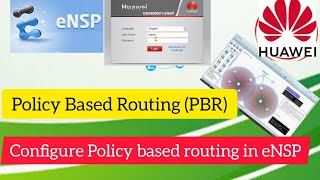 How to Configure PBR Policy Based Routing protocol in eNSP Huawei [upl. by Maressa]