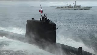 NATO antisubmarine exercise in Arctic waters [upl. by Ahcsim]