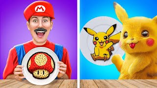 TIME FOR EPIC PANCAKE ART CHALLENGE  Hilarious Mini Crafts amp DIYs by 123 GO [upl. by Nivlek625]