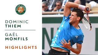 Dominic Thiem vs Gaël Monfils  Round 4 Highlights  RolandGarros 2019 [upl. by Tiler169]