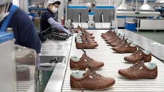 Comfy Leather Shoes Manufacturing Process Korean Shoes Factory [upl. by Yevol178]