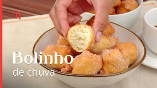 Aprenda a fazer o bolinho de chuva super sequinho com esse segredo que vou te ensinar [upl. by Liza]