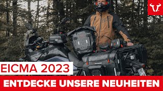 EICMA 2023  wir zeigen euch unsere Neuheiten Handprotektoren wasserdichtes Gepäck und mehr [upl. by Alohcin]