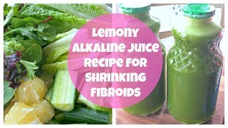 Lemony Alkaline Juice Recipes for Fibroids PCOS Endometriosis Ovarian Cysts Heavy Bleeding [upl. by Ecnedac]