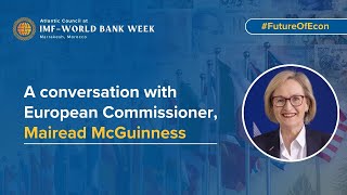 IMF – World Bank Week in Marrakesh  A Conversation with European Commissioner Mairead McGuinness [upl. by Eisak]