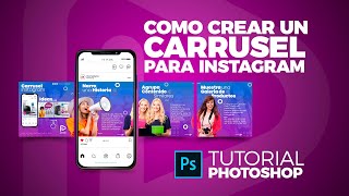 Photoshop Tutorial 🎨 Cómo Crear un Carrusel para Instagram 📲 [upl. by Medrek]