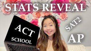 How I got into CALTECHCOLUMBIAUSC  COLLEGE STATS 2021 REVEAL PT1 ACT SAT AP  Mina Ryumae [upl. by Dranik]