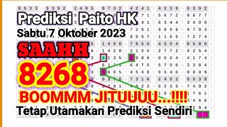 Tarikan Paito HK Hari iniSabtu 7 Oktober 2023Prediksi hk malam ini [upl. by Hsivat465]