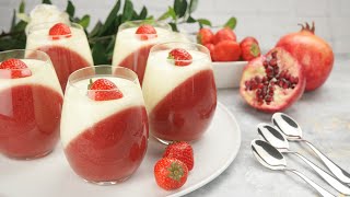 Everyone LOVES Strawberry Panna Cotta amp it is so EASY to make [upl. by Ielak416]