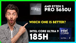 AMD Ryzen 5 Pro 5650U vs Intel Core Ultra 9 185H Comparison [upl. by Hploda690]