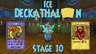 Ice Deckathalon Stage 10 Run Wizard101 [upl. by Yurt]