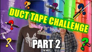 LAYERS OF DUCT TAPE CHALLENGE  Wacky n Weird Edition  PART 2 [upl. by Onej]