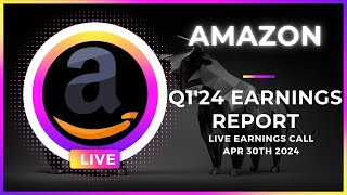 🔴 WATCH LIVE AMAZON AMZN Q124 Quarterly Earnings LIVE  530 PM ET [upl. by Sobmalarah]