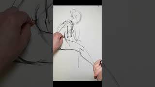 Longform gesture study figurativeart charcoaldrawing drawingtechniques gesturedrawing [upl. by Ellatsyrc]