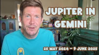 Jupiter in Gemini ♊️ 25 May 2024  9 June 2025 Gregory Scott Horoscope [upl. by Aynom]