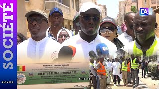 Le maire de DakarBarthélemy Dias en visite de chantier de la voirie GrandYoff Scat Urbam [upl. by Camellia]