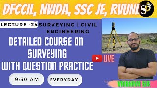 Lec24 Theodolite traversing  Surveying  Civil Engg  DFCCIL NWDA SSCJE and All AEJE Exam [upl. by Aehsat]