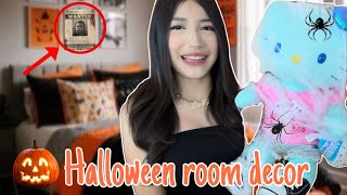 We DECORATED our room for HALLOWEEN 🎃  Room Tour  P2  eslis [upl. by Placidia810]