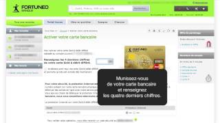 Activer la carte bancaire  Fortuneo [upl. by Marieann802]