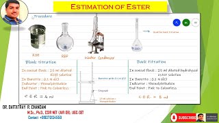 Estimation of Ester [upl. by Uni]