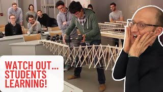 Harvard Model Bridge Testing Trusses and Beams [upl. by Nixie786]