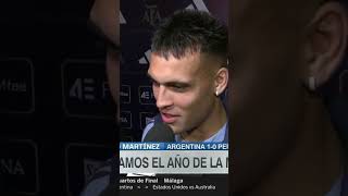 ¡LAUTARO MARTÍNEZ SOBRE RACING Y LA FINAL DE LA SUDAMERICANA  Shorts [upl. by Siuraj]