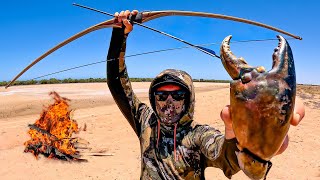 2 DAYS Hunting GIANT CRABS  Bow and Arrow Catch amp Cook [upl. by Golden]