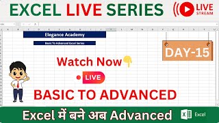 Basic to Advanced Excel Series  Live Session excel msexcel eleganceacademy [upl. by Onitsuj]