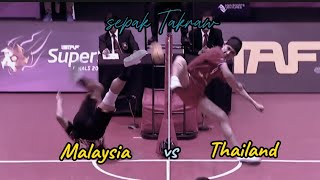 Malaysia vs Thailand keren 👍☺️video sepaktakraw [upl. by Burtis]