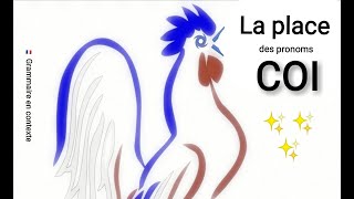 Parler français  La place des pronoms COI dans la phrase  partie 1 [upl. by Kola]