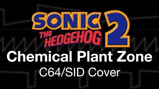 C64 Cover “Sonic the Hedgehog 2  Chemical Plant Zone” 8580 SID [upl. by Cullin]