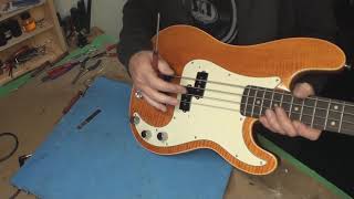 Fender Aerodyne Precision Bass Quick Setup [upl. by Hauck341]