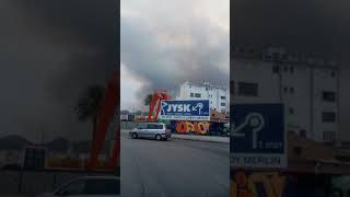 Fire in luchente near gandia Incendio en llutxent cerca de gandia 6 agosto 2018 [upl. by Enirehtac682]