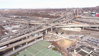 Survol du projet Turcot Avril 2017 [upl. by Yriek]